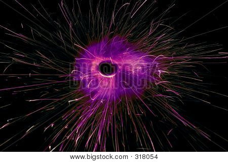 Fuochi d'artificio di filatura