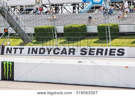 August 17, 2019 - Long Pond, Pennsylvania, USA: The NTT IndyCar Series teams take to the track to practice for the ABC Supply 500 at Pocono Raceway in Long Pond Pennsylvania.
