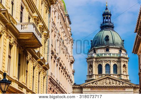 Architecture Of Zrinyi Utca In Budapest, Hungary