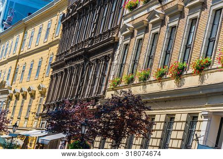 Historic Architecture Of Downtown Budapest, Hungary