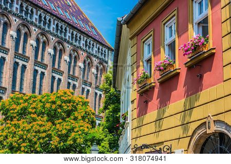 Historic Architecture Of Downtown Budapest In Hungary