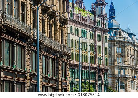 Historic Architecture Of Downtown Budapest In Hungary
