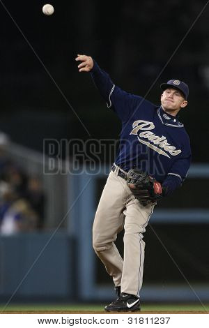 LOS ANGELES - SEP 23: San Diego Padres 2B #22 David Eckstein během hry kaplani vs. Dodgers na S