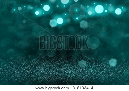 Light Blue Nice Brilliant Abstract Background Glitter Lights Defocused Bokeh - Festal Mockup Texture