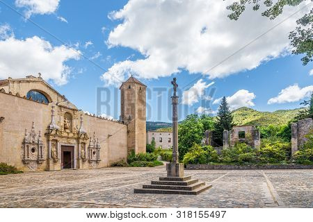 View At The Courtyard Of Abbey Of Santa Maria De Poblet - Spain