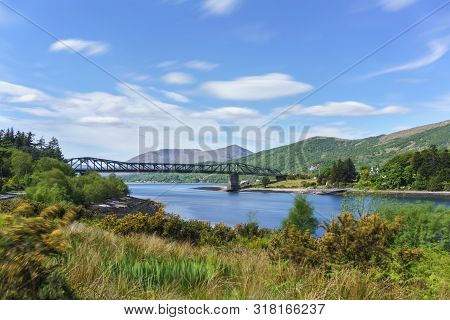 Ballachulish Bridge Crosses The Narrows Between Loch Leven And Loch Linnhe , Scotland