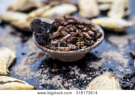 Popular Indian And Asian Mukhwas Or Mouth Freshener I.e. Aam Ki Ghuthli Ka Mukhwas Consisting Of Ghe