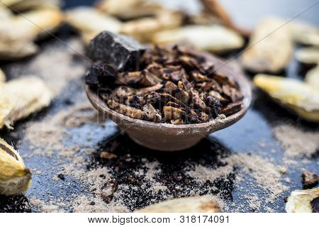 Popular Indian And Asian Mukhwas Or Mouth Freshener I.e. Aam Ki Ghuthli Ka Mukhwas Consisting Of Ghe
