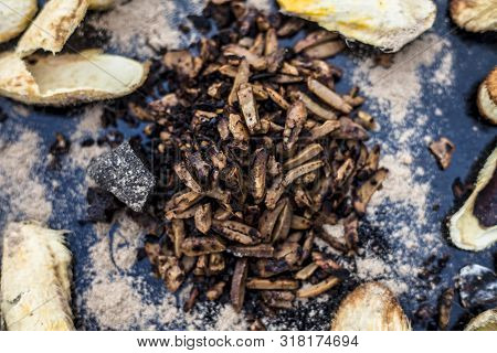 Popular Indian And Asian Mukhwas Or Mouth Freshener I.e. Aam Ki Ghuthli Ka Mukhwas Consisting Of Ghe