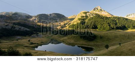 Orlovacko Lake In Sutjeska National Park, Zelengora Mountain