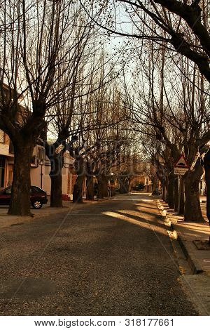 Riopar Viejo, Albacete, Spain- February 8, 2019: Old Beautiful Stone Facades And Streets In Riopar V