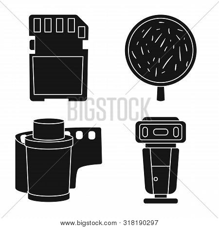 Isolated Object Of Business And Hobbies Icon. Collection Of Business And Photo Vector Icon For Stock