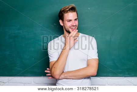Teacher Interesting Speaker Lecturer. Back To School. Teaching Could Be More Fun. Master Of Simplifi