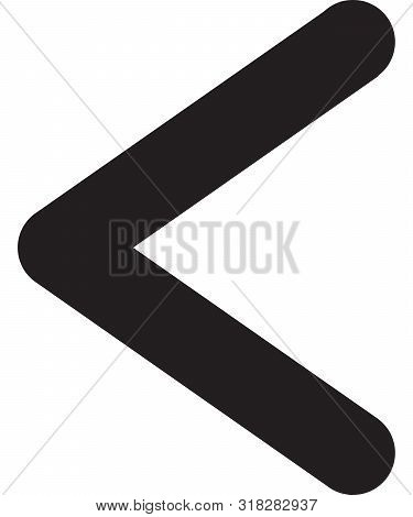 Ancient Scandinavic Rune Kanu. Viking Futhark Alphabet. Flat Black Line Icon. Graphic Element. Vecto