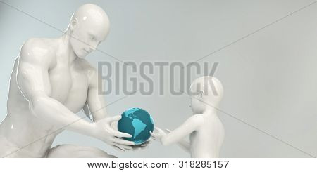 Passing on the Knowledge From One Generation to the Next 3d Render