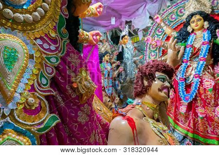 Clay Idol Of Goddess Durga