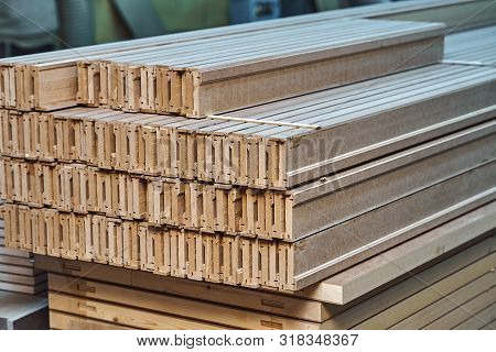 Joinery. Wood Door Manufacturing Process. Stacked Door Architraves. Furniture Manufacture.