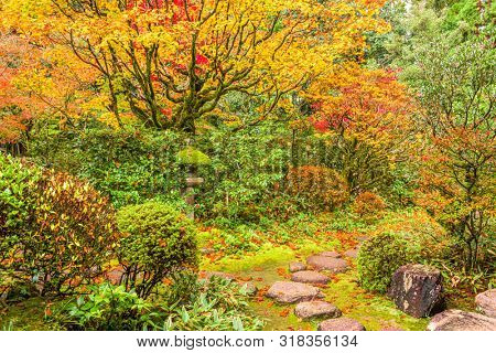 The garden from Shoryaku-ji Temple in Nara, Japan.
