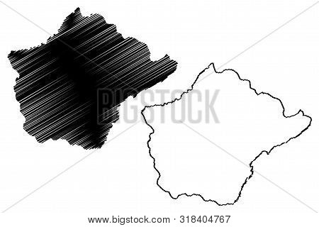 Ruyigi Province (republic Of Burundi, Provinces Of Burundi, Eastern Region) Map Vector Illustration,