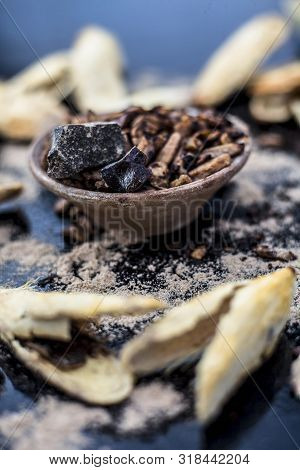 Popular Indian And Asian Mukhwas Or Mouth Freshener I.e. Aam Ki Ghuthli Ka Mukhwas Consisting Of Ghe