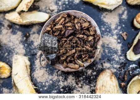 Popular Indian And Asian Mukhwas Or Mouth Freshener I.e. Aam Ki Ghuthli Ka Mukhwas Consisting Of Ghe