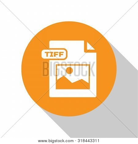 White Tiff File Document. Download Tiff Button Icon Isolated On White Background. Tiff File Symbol. 