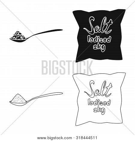 Vector Illustration Of Cooking And Sea Icon. Set Of Cooking And Baking Vector Icon For Stock.