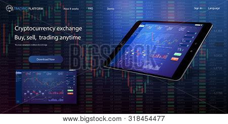 Binary Option. All Situation On Market: Put Call, Win Lost Deal. Futuristic User Interface. Infograp