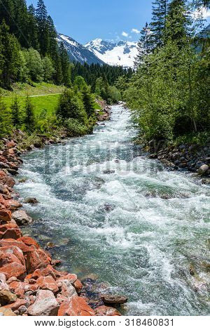 Mountain Stream - Austrian Alps, Zillertal, Tirol.