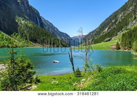 Mountain Lake In The Alps, Austria, Tirol