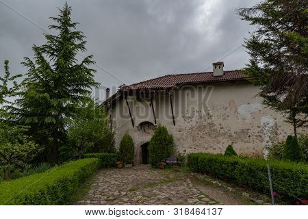 Melnik, Bulgaria - May 6, 2019: Gate Of The Medieval Orthodox Monastery Of Rozhen, Near Melnik