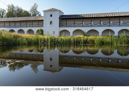 South Pavlovskaya Tower And Wall Of The Tikhvin Assumption (bogorodichny Uspensky)   Monastery With 