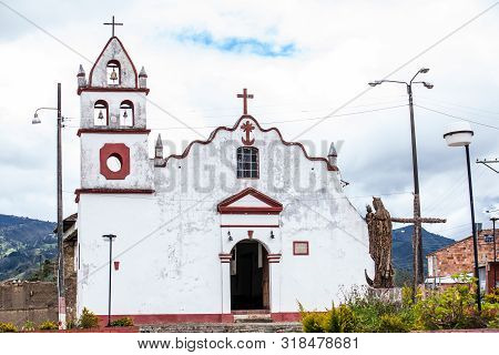 Chapel Our Lady Of The Rosary An Ancient Church Of Turmeque City In Colombia