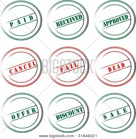 Rubber Stamp Icons