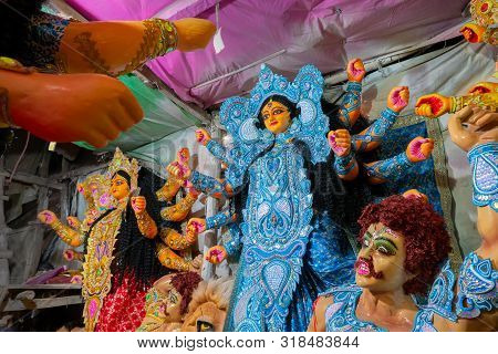 Clay Idol Of Goddess Durga