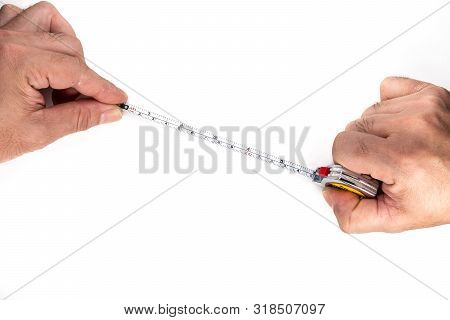 A Tape Measure Or Measuring Tape