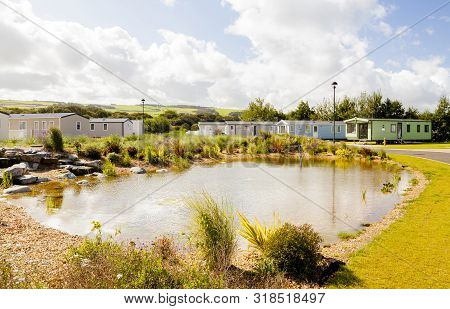 Prestatyn, Gorant, North Wales Great Britain, Uk- Sep 08 2017 : Luxury Static Caravans Attractive Or
