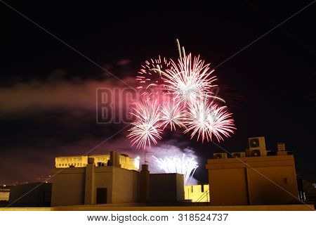 Fireworks In Elche, Spain, For The Festivities In August