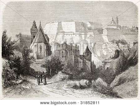 Festung Josefov alte Ansicht, Böhmen, Tschechien. erstellt von Anastasi, l ' Illustration veröffentlicht
