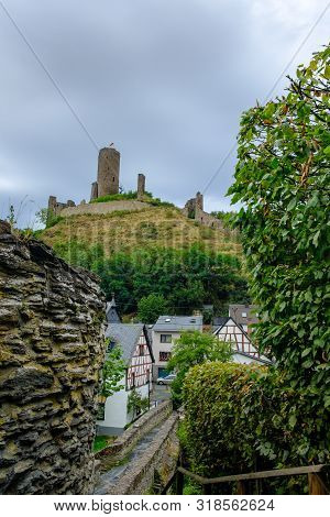 The Beautiful And Picturesque Village Of Monreal With The Lowenburg Castle In The Background In The 