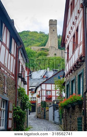 The Beautiful And Picturesque Village Of Monreal With The Lowenburg Castle In The Background In The 