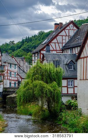 The Beautiful And Picturesque Village Of Monreal In Eifel Region In Germany
