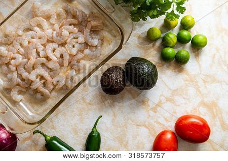Making Shrimp Ceviche