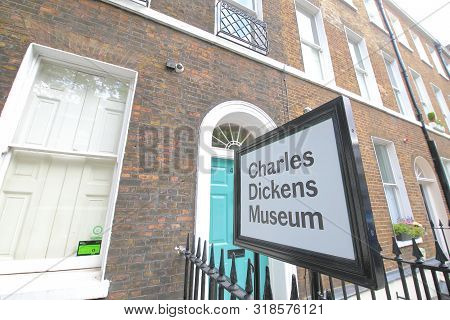 London England - June 3, 2019: Charles Dickens Museum London Uk