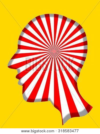 
Powerful brain and disorder concept