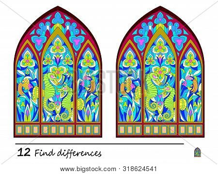 Find 12 Differences. Logic Puzzle Game For Children And Adults. Print For Kids Brain Teaser Book. Il