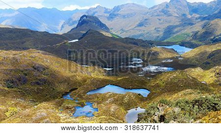 Cajas National Park, Andean Highlands, Azuay Province Close To Cuenca City, Ecuador, South America. 