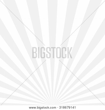 White Rays Abstract Background. Comic Background. Vector Illustration.