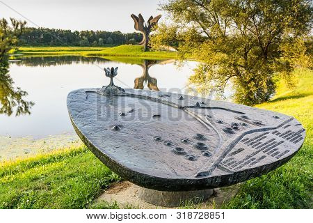 Jasenovac, Croatia - July 14, 2019. Area Of Museum And Monument Of Holocaust