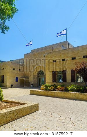 Haifa, Israel - August 22, 2019: View Of The Old Court Building In Haifa, Israel